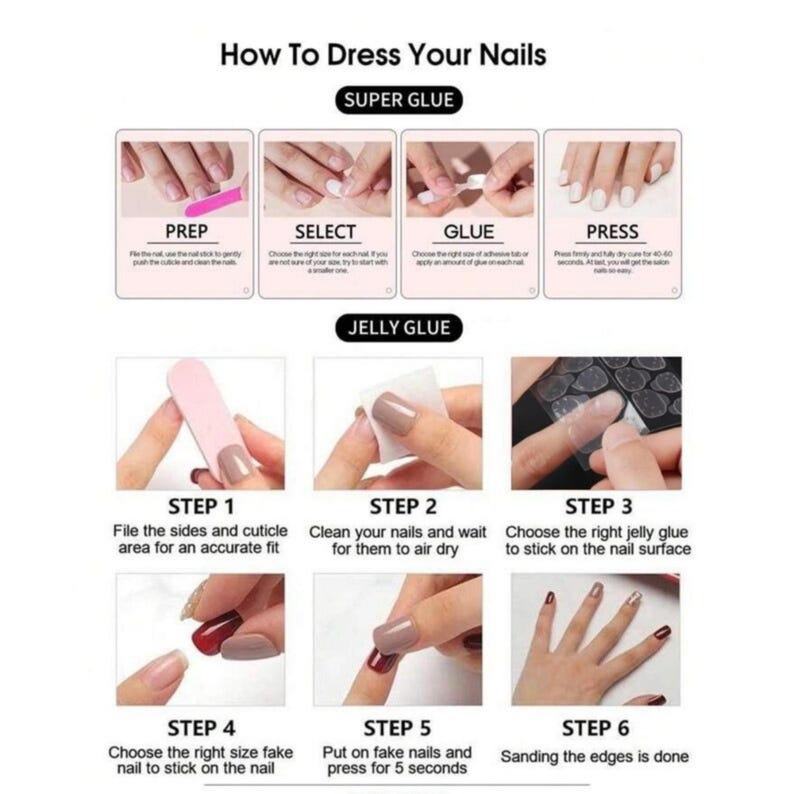 Luxury Nude Gel Press-On Nails with 3D Liquid Gold Chrome Filigree