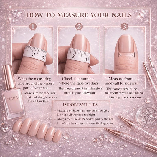 Elegant long coffin press on nails with glitter and shimmer, easy to apply and durable