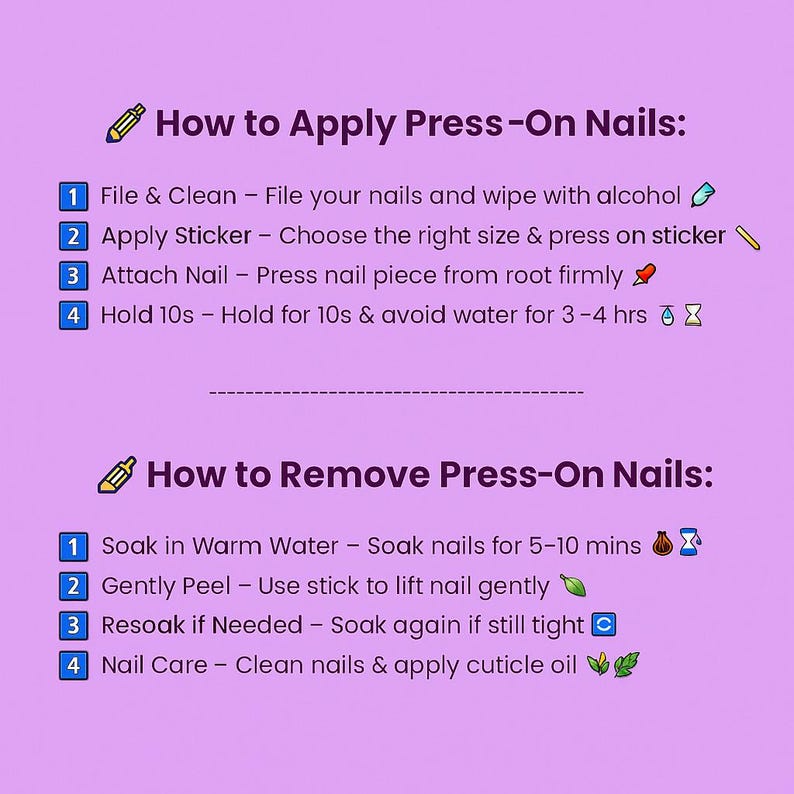 Press-on nail set with red cherries, leopard spots and gold rhinestones for Valentine's Day