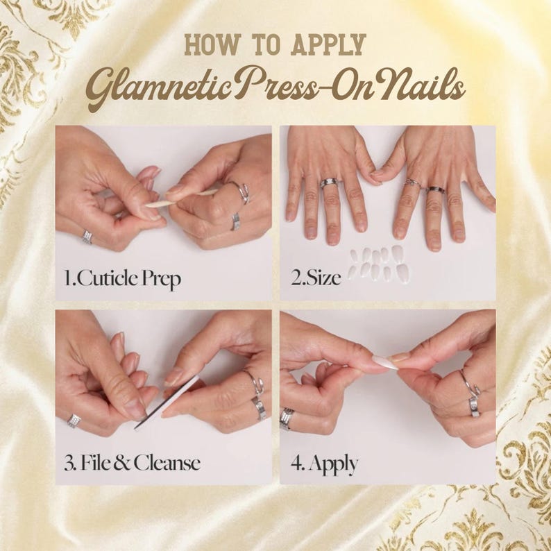 Baroque luxury nails with floral art and decorative gold elements